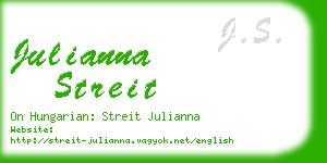 julianna streit business card